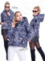 Mayo chix Marilyn C jacket kétoldalú kabát ocelot szürke