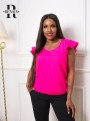 Rensix lepke ujjú poliamid felső fekete, pink, fehér,  korall, zöld színben 