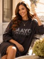 Mayo chix Mody ruha csokibarna,  , bézs, bordó, fekete, padlizsán,  khaki színben 