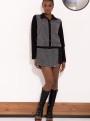Amnesia Kelon short - geometrikus mintás/fekete 