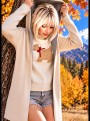 Mayo chix Girl kardigán rózsaszín  színben 