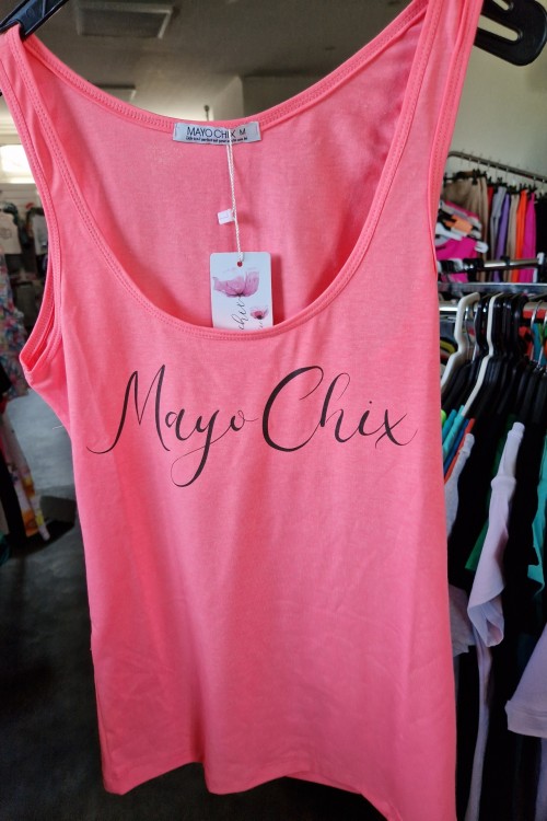 Mayo chix Corso trikó neon zöld és neon rózsaszín színben 