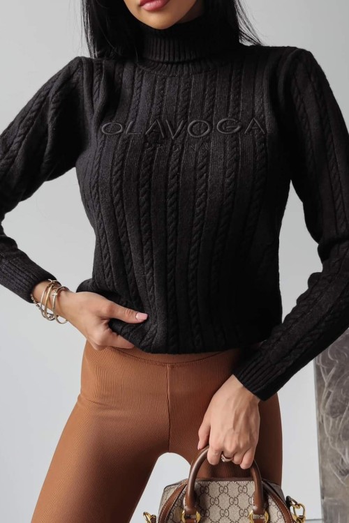 O La Voga Eveline pulcsi-fekete 