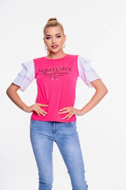 Mayo chix Palmier póló pink színben 