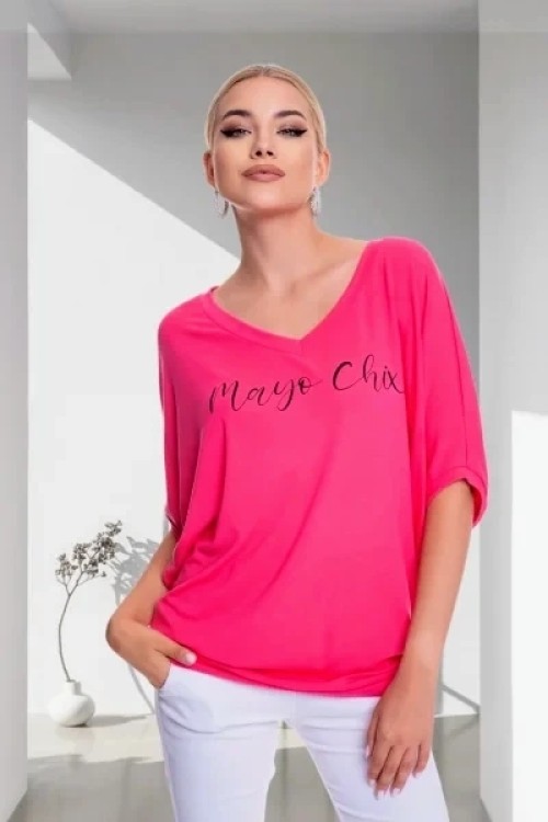 Mayo chix Toole tunika pink, fekete színben 
