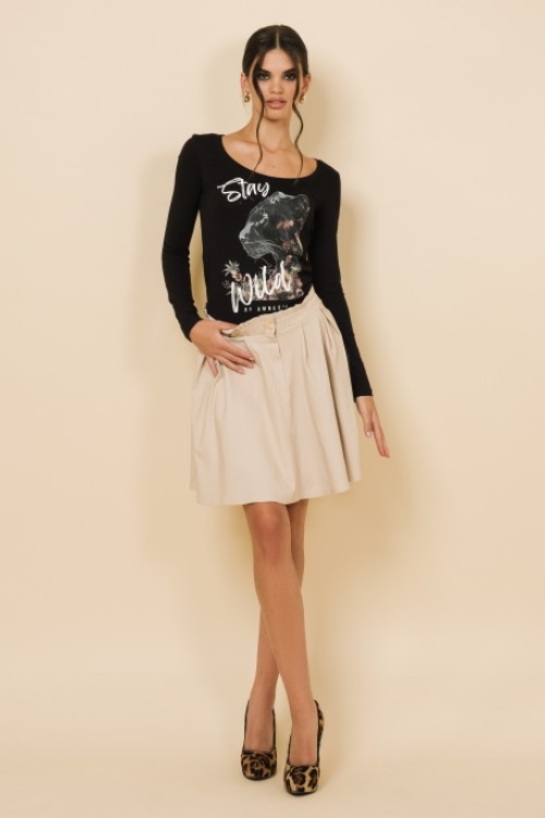 Amnesia Xerox felső  fekete 