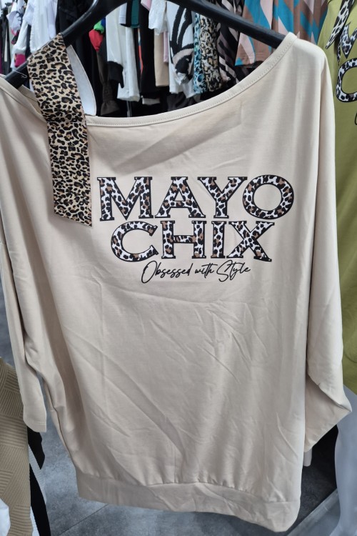 Mayo chix Tenes tunika ekrü, bézs, karamell színekben 