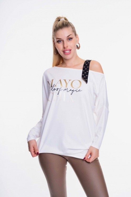 Mayo chix Tenes tunika ekrü színű 
