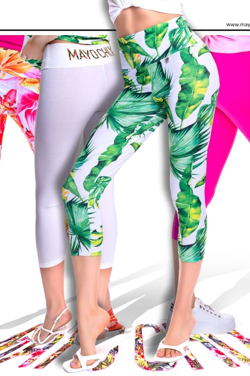 Mayo chix Ivy nadrág pink virág mintás 