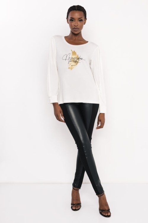 Amnesia Jelissa felső  ekrü színben 