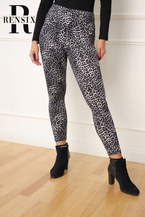 Rensix állatmintás legging  szürke 