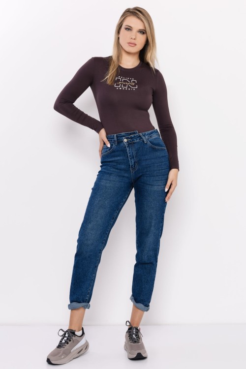 Amnesia Xihin felső barna színben 