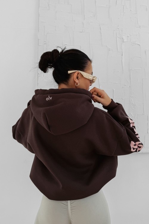 O La Voga Pure Comfort pulóver barna színben 