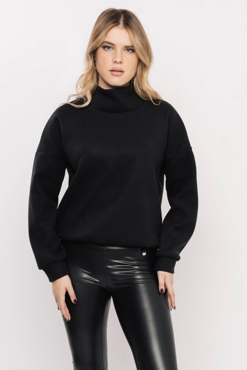 Amnesia Glassi pulóver - fekete  színekben