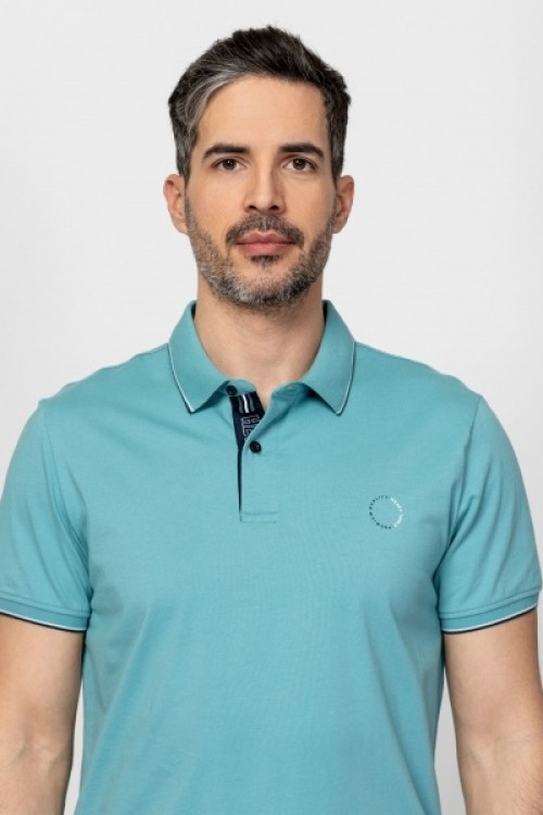 Heavytools Dandys26 Sea férfi galléros póló 