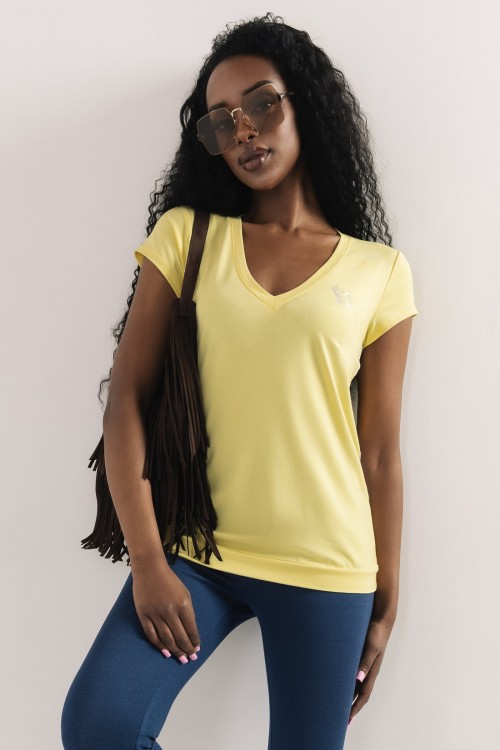 Amnesia Sinello felső sárga/ekrü/szürke színben 