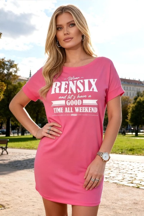 Rensix tunika fekete,  pink, zöld színben 