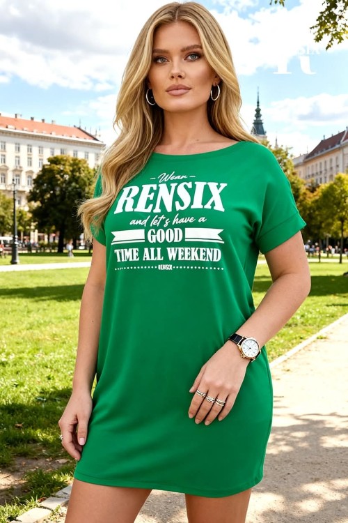 Rensix tunika fekete,  pink, zöld színben 