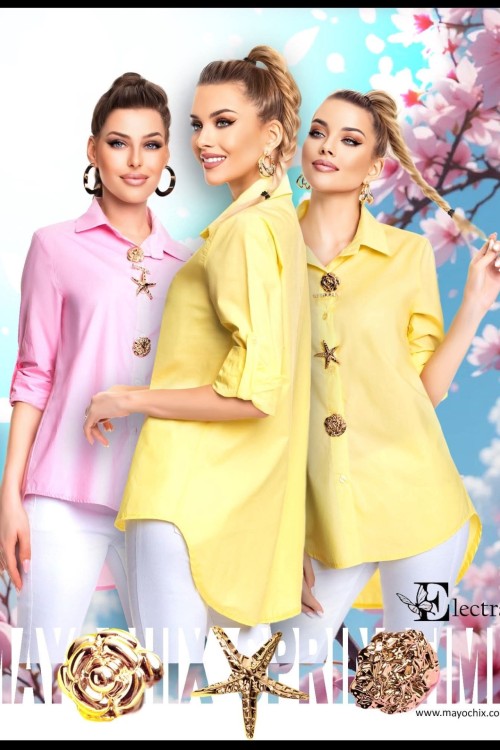Mayo chix Elektra blúz sárga színben 
