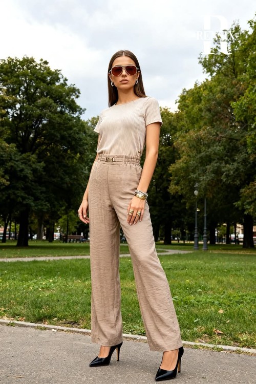 Rensix homok színű len nadrág 