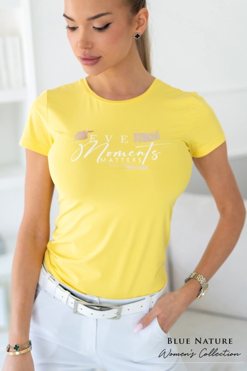 Blue nature Betti felső sárga színben 