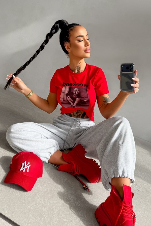 O La Voga Idcare red póló 