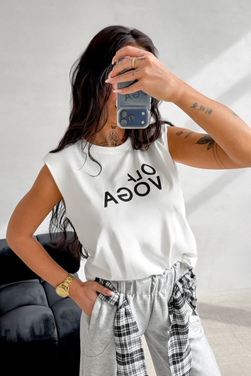 O La Voga Raykiing trikó/póló ekrü,  khaki színben 