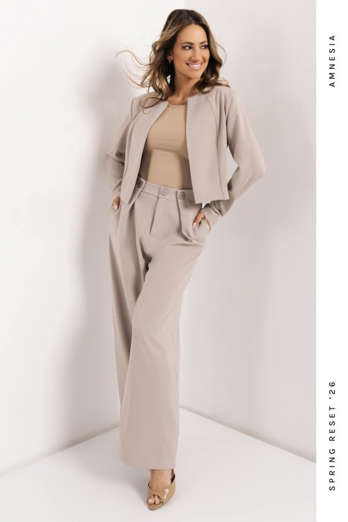 Amnesia Rogan blézer fangó színben 