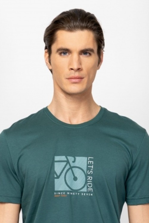 Heavytools Monterio teal férfi póló