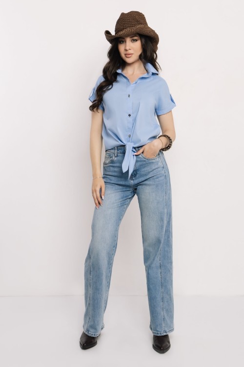 Amnesia Bech felső ekrü,  kék,  rózsaszín színekben 