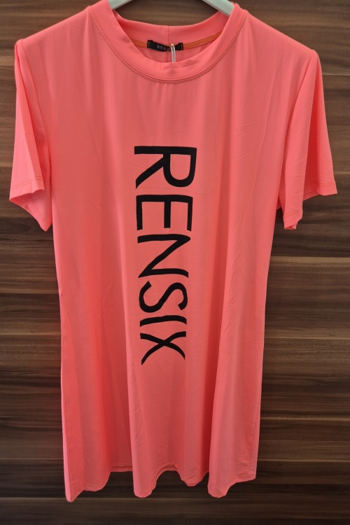 Rensix poliamid A-Vonalú ruha menta, korall, királykék,  fekete,  pink színben 