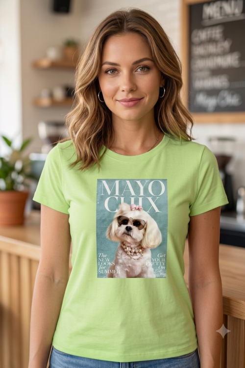 Mayo chix Doggy póló almazöld színben 