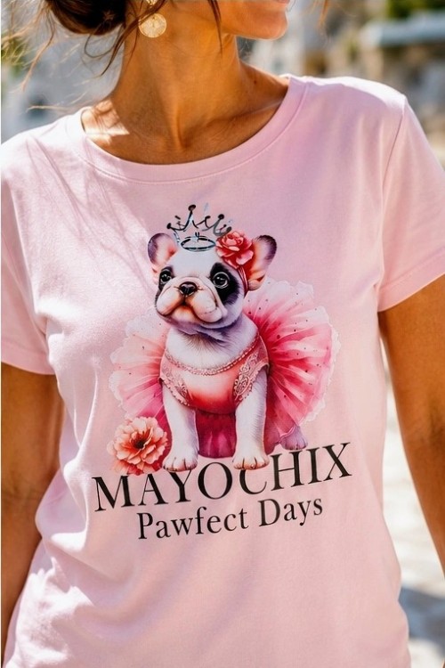 Mayo chix Doggy póló rózsaszín színben 