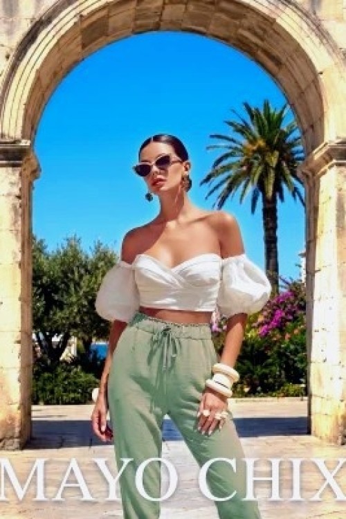 Mayo chix Gladys nadrág  menta színekben