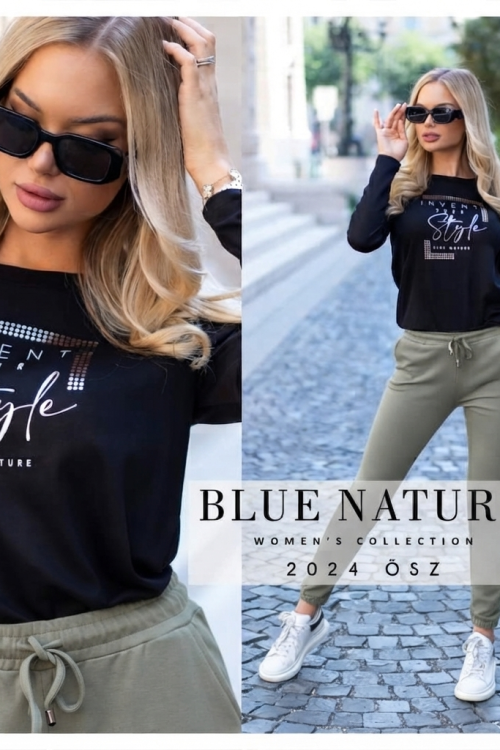 Blue nature Nizza nadrág khaki színben 
