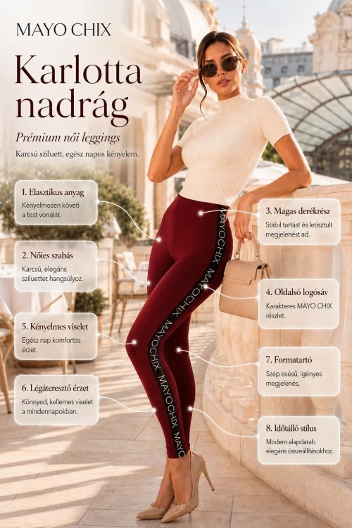 Mayo Chix Karlotta nadrág barna színben 