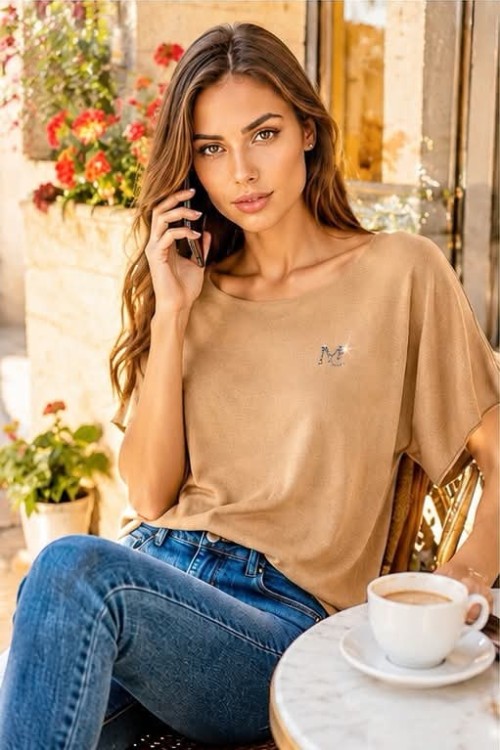 Mayo Chix Dallas kötött pulóver khaki,  pisztácia színben