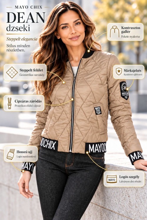 Mayo chix Dean jacket fekete színben 