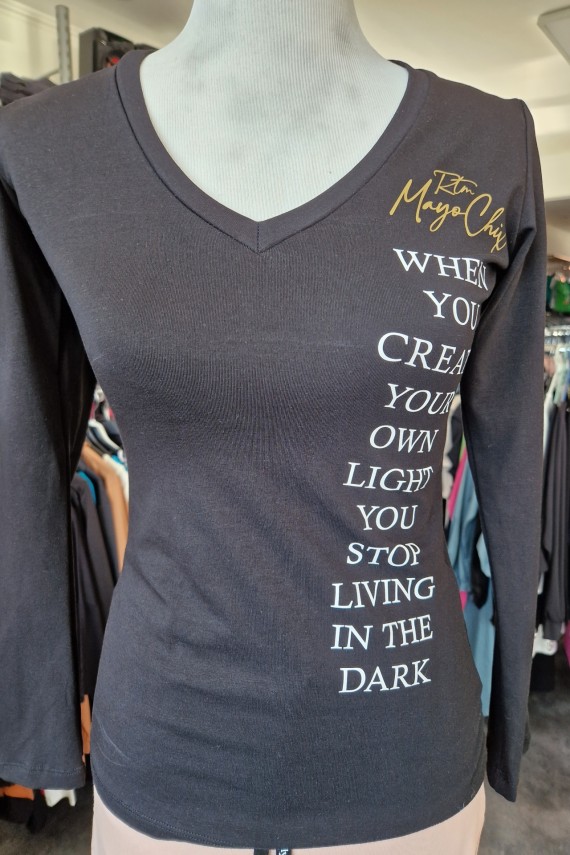 Mayo chix Vento póló fekete színben 