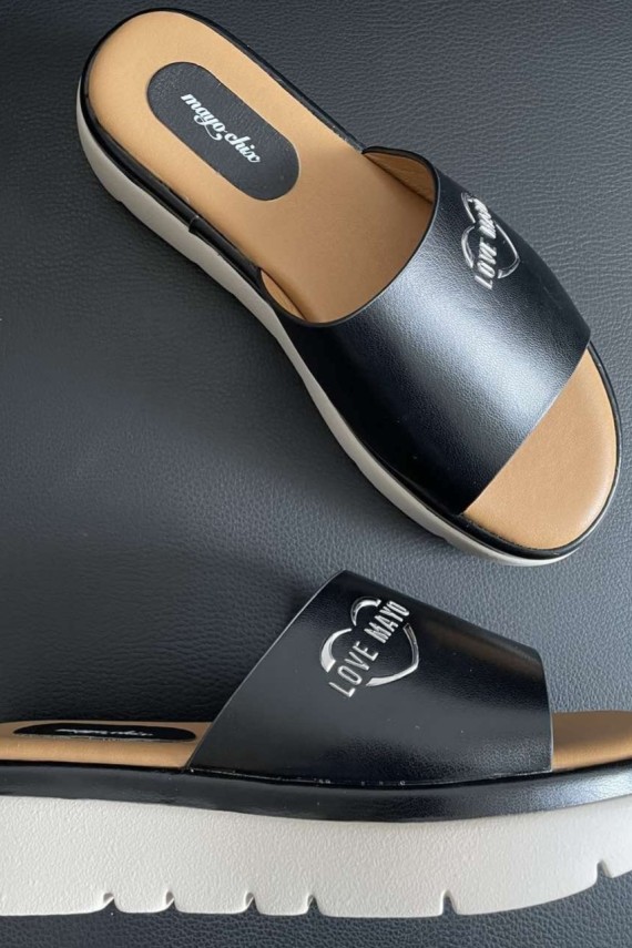 Mayo chix 4125 papucs  black 