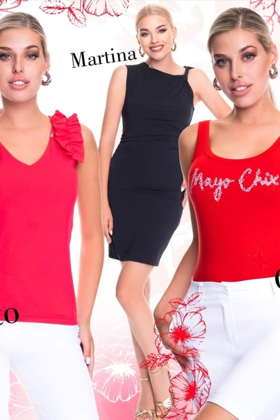 Mayo chix Corso trikó piros színben 