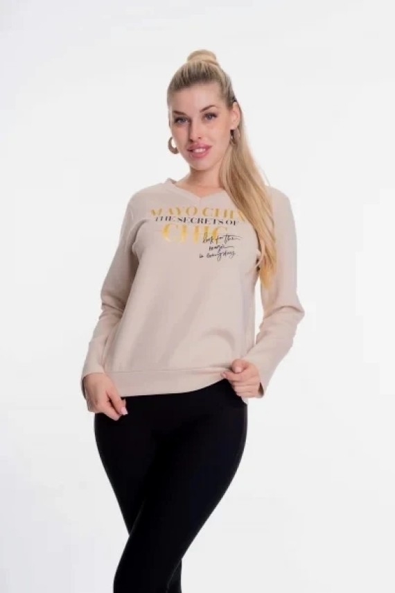 Mayo chix Reina felső bézs színben 