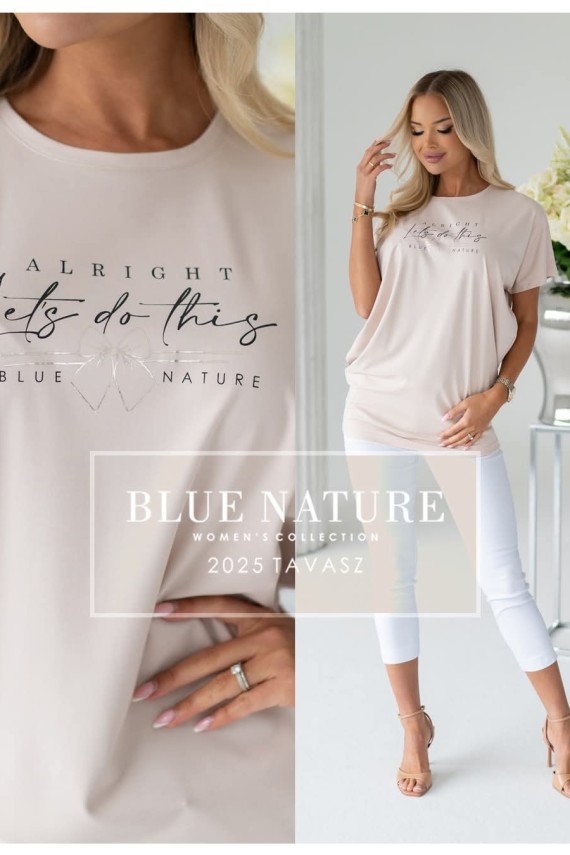 Blue nature Ylenna tunika bézs és menta színben 