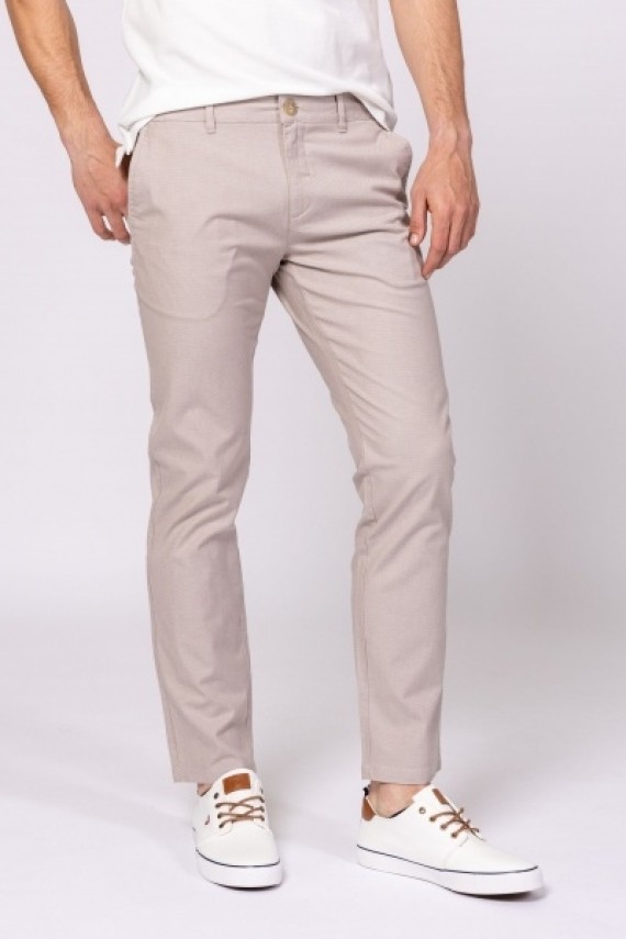 Heavytools Frink beige kényelmes vászon nadrág 
