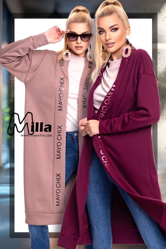 Mayo chix Milla kardigán fekete, barna színben 