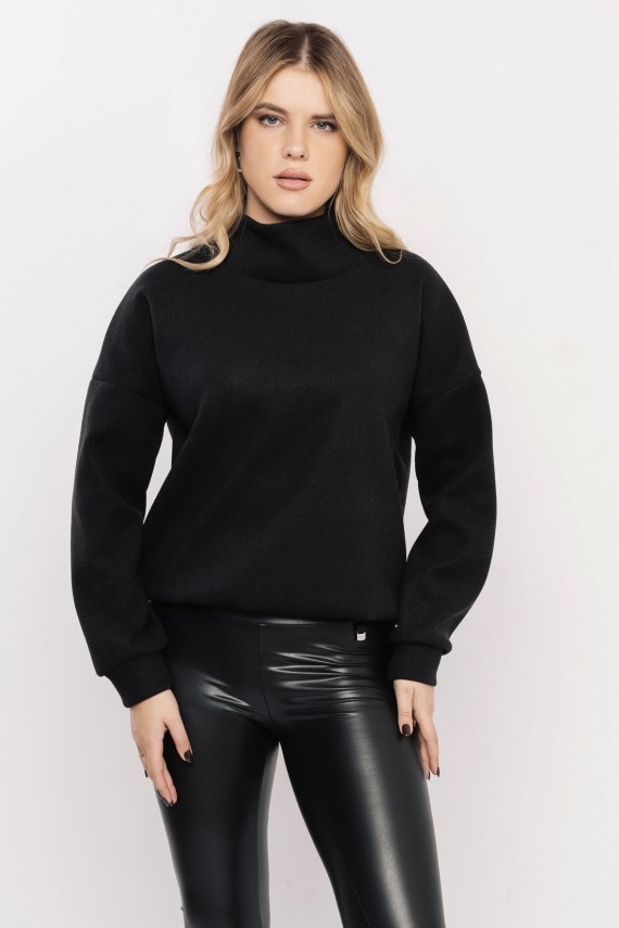 Amnesia Glassi pulóver - fekete  színekben