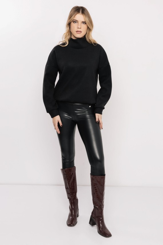 Amnesia Glassi pulóver - fekete  színekben