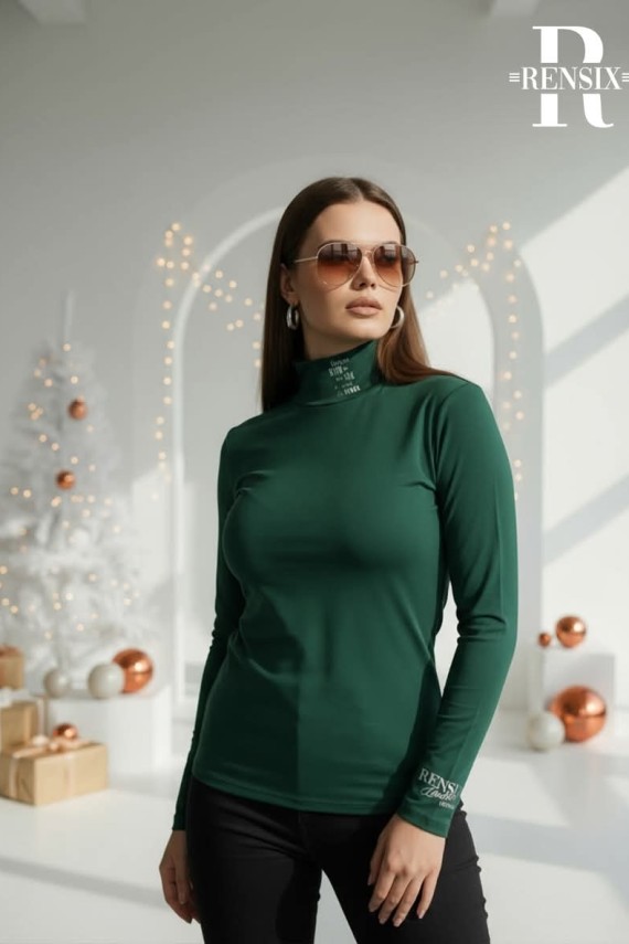 Rensix garbós felső  petrol zöld  színben 