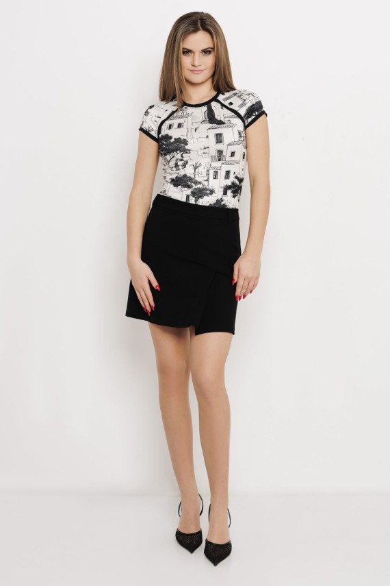 Amnesia Dezzi felső - mintás/ekrü