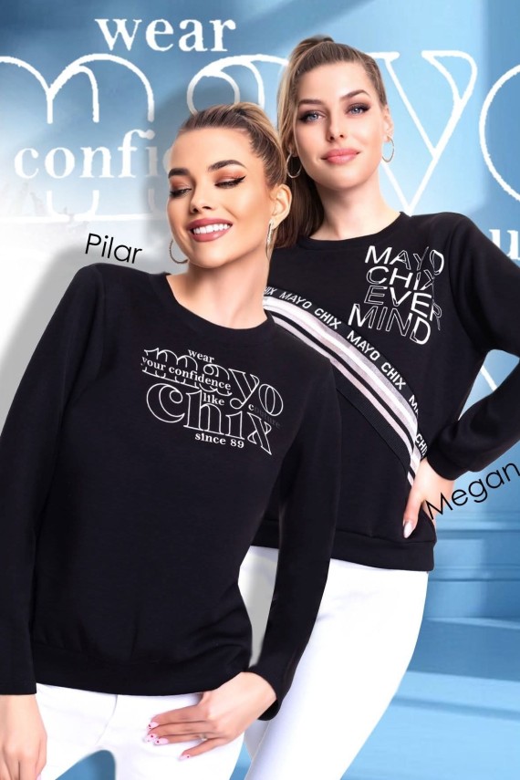Mayo chix Megan felső fekete  színben 